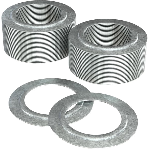 OHLECTRIC Reducing Washer 1 1 inches, Heavy-Duty Galvanized Steel Flat Washer, Silver, for Electrical Metal Outlet Box Reduction, cULus Listed
