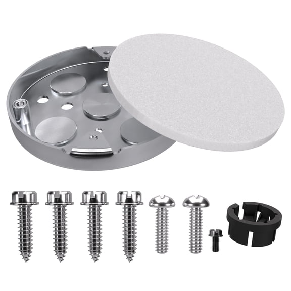 OHLECTRIC Saf-T-Pan Ceiling Fan Mounting Bracket & Ceiling Light Box | 6" Cubic Wiring Capacity, 1/2" Deep Ceiling Pan | Conduit Installation| Ideal for Contractors & Electricians