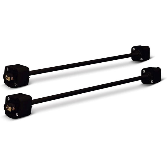 OHLECTRIC Track Light Extension Rod (2 Pack) - Lowers Track Head for H Track - Black, 36 Inches
