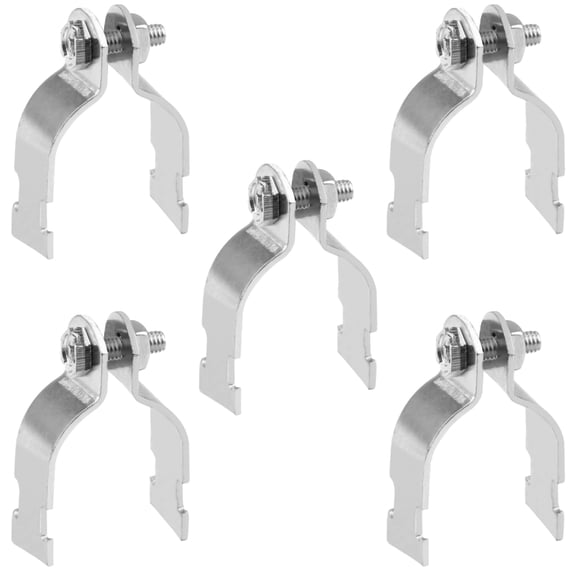 OHLECTRIC Universal Strut Clamp 1-1/2" Secures Rigid/IMC & EMT Conduit & Pipe To Strut, Zinc Electroplate Finish | Support 800 Lbs Load | (5-Pack)