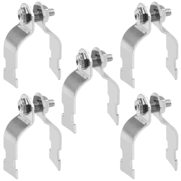 OHLECTRIC Universal Strut Clamp 1/2" Secures Rigid/IMC & EMT Conduit & Pipe To Strut, Zinc Electroplate Finish | Support 400 Lbs Load | (5-Pack)