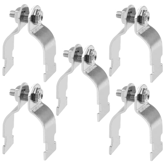 OHLECTRIC Universal Strut Clamp 3/4" Secures Rigid/IMC & EMT Conduit & Pipe To Strut, Zinc Electroplate Finish | Support 600 Lbs Load | (5-Pack)