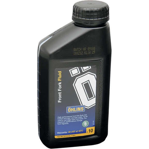 OHLINS Fork Oil 10wt - 1L | Part Number 01314-01 for Damper Rod and Cartridge Forks