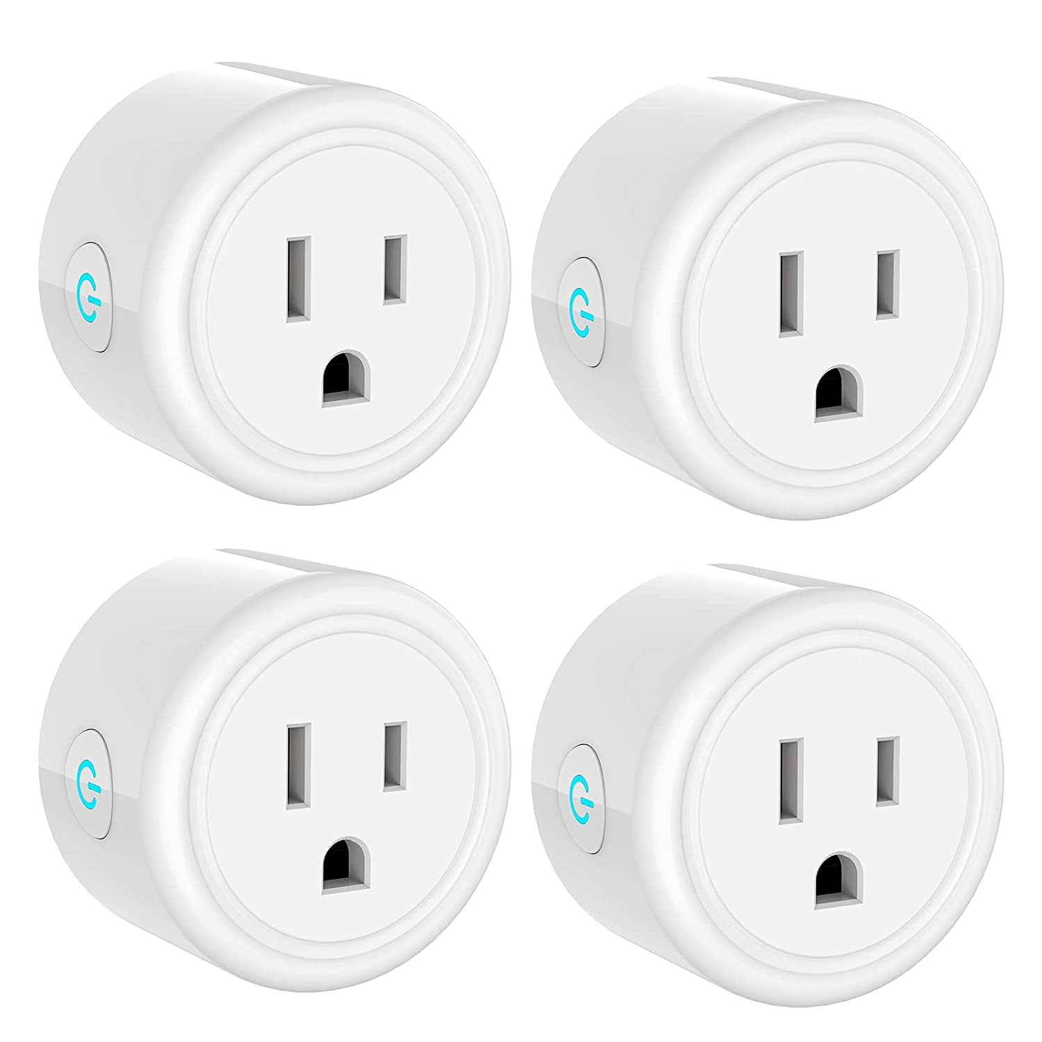 OHMAX Mini Smart Plug, 2.4G WiFi Smart Home Plug Work with and Google
