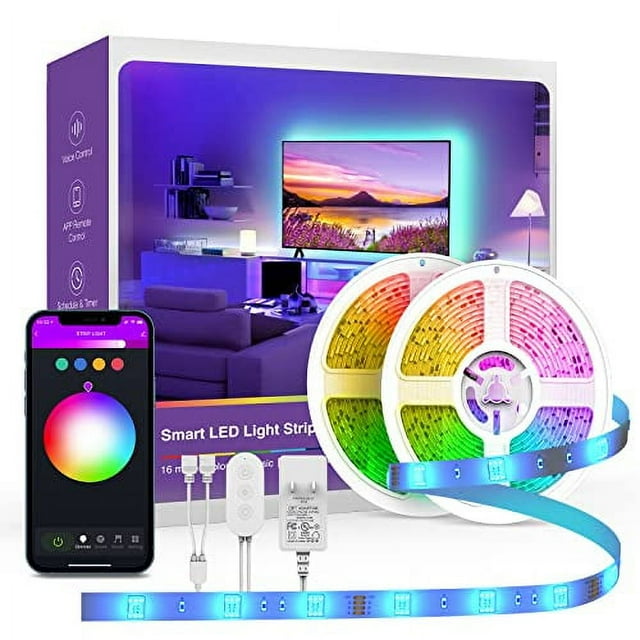 OHMAX Smart TV LED Backlight, 9.2ft Smart Home Lighting Compatible with