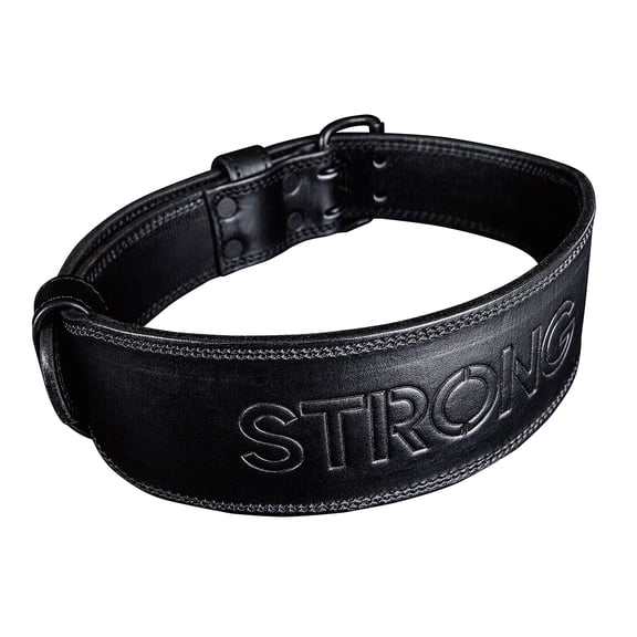 OHMY FIT Strong Genunie Leather Weightlifting Belt for Men and Women, Premium Leather Belt for Gym, Workout, Powerlifting, Strength Training, Squat or Deadlifts. XLarge
