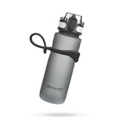 OHMY FIT Tritan Sports Water Bottle 18 oz, Magnetic Strap Fast Flow Straw, Silicone Carrier Holder Handle Accessory, 1 Click Open Sports Flip Top, Leak Proof Lid on Wide Mouth, BPA Free
