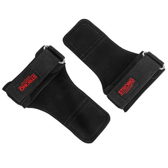 OHMY FIT Weight Lifting Grips Workout Pads With Adjustable Wrist Straps, Support Wraps for Power Lifting Pull Up Fitness Gym, Kettlebells and Cross Training for Men and Women