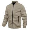 thumbnail image 1 of OHMZYZO Men's Bomber Jacket Lightweight Casual Windbreaker Zip Up Stand Collar Coat Fashion Stylish Fall Jackets with Pocket, 1 of 4