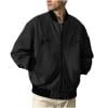 OHMZYZO Men's Bomber Jacket Stand Collar Full Zip Varsity Jackets Casual Lightweight Fall Winter Coat with Pockets