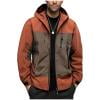 OHMZYZO Men's Casual Jacket Windproof Lightweight Mountain Sport Jacket with Removed Hood Zip Pockets Windbreaker for Hiking