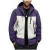 OHMZYZO Men's Casual Jacket Windproof Lightweight Mountain Sport Jacket with Removed Hood Zip Pockets Windbreaker for Hiking