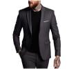 thumbnail image 1 of OHMZYZO Men's Casual Stretch Blazer Jacket Lightweight One Button Sport Coat Formal Wedding Business Suit Jackets, 1 of 4