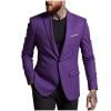thumbnail image 1 of OHMZYZO Men's Casual Stretch Blazer Jacket Lightweight One Button Sport Coat Formal Wedding Business Suit Jackets, 1 of 4