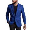 OHMZYZO Men's Casual Stretch Blazer Jacket Lightweight One Button Sport Coat Formal Wedding Business Suit Jackets
