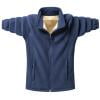 OHMZYZO Men's Fleece Jacket Zip Up Long Sleeve Jackets Lightweight Soft Warm Winter Coat with Pockets