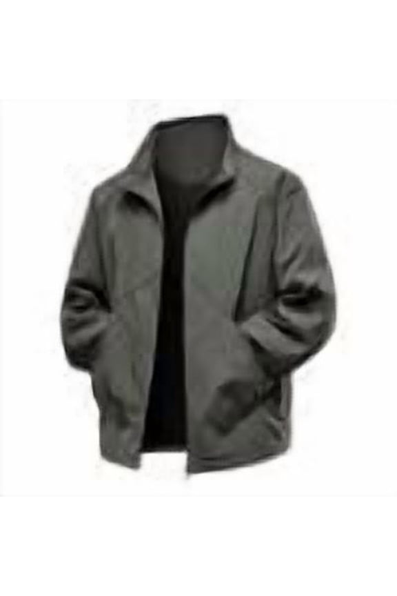 Men's Lightweight Softshell Jacket Stand Collar Zip Up Windbreaker Water Resistant Winter Hiking Jackets