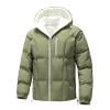 thumbnail image 1 of OHMZYZO Men's Puffer Jacket with Hood Padded Thickened Warm Winter Quilted Down Coats Outdoor Ski Outerwear, 1 of 4
