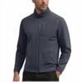 thumbnail image 1 of OHMZYZO Men's Soft Fleece Jacket with Pockets Lightweight Outdoor Full Zip Mock Neck Coat Athletic Jacket Sweatshirt with Pockets, 1 of 9