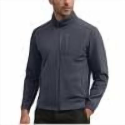 OHMZYZO Men's Soft Fleece Jacket with Pockets Lightweight Outdoor Full Zip Mock Neck Coat Athletic Jacket Sweatshirt with Pockets