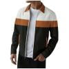 thumbnail image 1 of OHMZYZO Men's Waffle Lightweight Jacket Full Zip UP Color Block Sweatshirt Jackets Casual Long Sleeve Golf Jackets Outerwear, 1 of 6