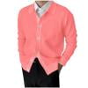 thumbnail image 1 of OHMZYZO Mens Fall Winter Cardigan Sweater Wool Blend Lapel V Neck Long Sleeve Knitted Cardigan Jacket, 1 of 6