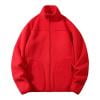 OHMZYZO Mens Fleece Jacket Full Zip Lightweight Stand Collar Warm Jackets Casual Outdoor Windproof Coat with Pockets