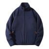 thumbnail image 1 of OHMZYZO Mens Fleece Jacket Full Zip Lightweight Stand Collar Warm Jackets Casual Outdoor Windproof Coat with Pockets, 1 of 7