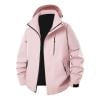 OHMZYZO Mens Rain Jacket Lightweight Color Block Windbreaker Jackets Waterproof Full Zip Hooded Hiking Coat Outdoor