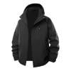 OHMZYZO Mens Rain Jacket Lightweight Color Block Windbreaker Jackets Waterproof Full Zip Hooded Hiking Coat Outdoor