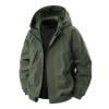 thumbnail image 1 of OHMZYZO Mens Waterproof Zipper Hooded Jacket Long Sleeve Lightweight Windbreaker Outdoor Workwear Cardigan with Pocket, 1 of 9
