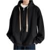 thumbnail image 1 of OHMZYZO Mens Zip Up Hooded Sweatshirt Casual Long Sleeve Knit Hoodies Jacket Drawstring Plus Size Coat Outwear with Pockets, 1 of 6