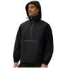 thumbnail image 1 of OHMZYZO Rain Jacket Men Quarter Zip Pullover Tops Waterproof Lightweight Windbreaker Hooded Raincoat for Outdoor Hiking Running, 1 of 9
