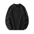 thumbnail image 1 of OHMZYZO Sweatshirts for Men Mock Neck Long Sleeve Pullover Tops Oversized Fleece Warm Fall Winter Trendy Sweatshirt Black M, 1 of 7