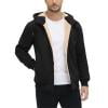 thumbnail image 1 of OHMZYZO Zip Up Hoodie Men Warm Sherpa Fleece Lined Fall Winter Hooded Sweat Jackets Casual Cozy Fuzzy Wool Coats with Pockets, 1 of 8