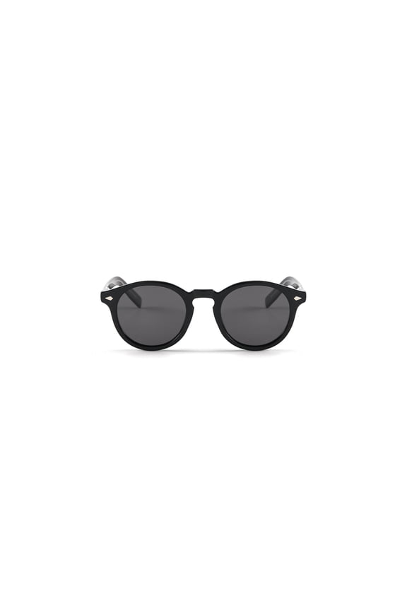 OASIS Black Polarized Round Sunglasses