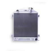 OHOB-COOL 3 Row Aluminum Radiator for 1939 1940 1941 Ford Deluxe Car Sedan Chevy V8 Engine,1932 Ford Ton Pickup Model Base racing Radiator