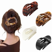 OHOB-COOL Flat Claw Clips 4-Pack Ergonomic & Comfortable Design Suitable for All Hair Lengths Secure Hold & Hair-Friendly Newly Upgraded