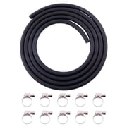 OHOB-COOL Performance 1/4 Inch 6mm ID NBR Fuel Line Hose 10 FT with 10 PCS Hose Clamps Push-on/Lock Fuel Line Hose