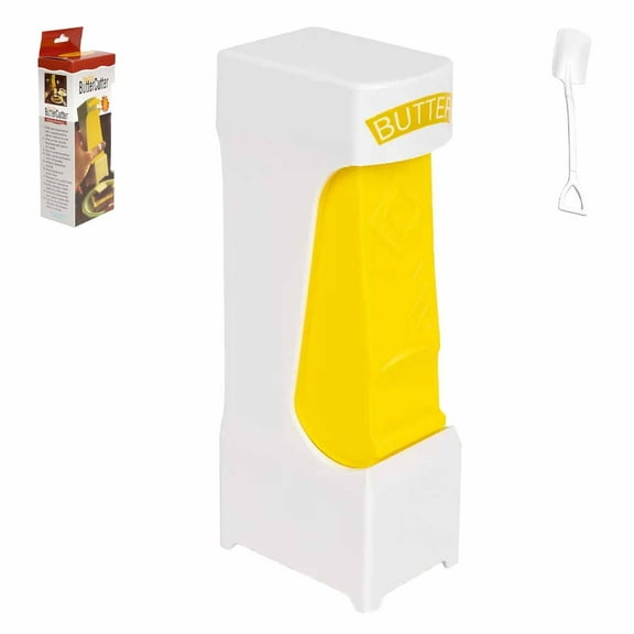 OHOB-COOL Portable Butter Cutter Slicer – One-Button Stainless Steel Blade for Quick, Clean Slices