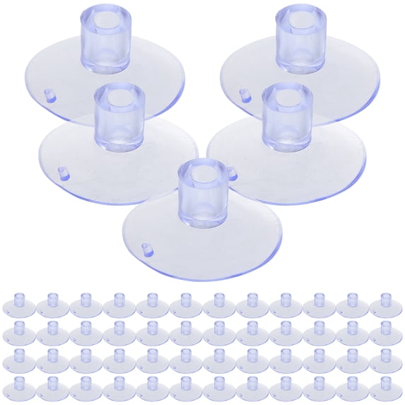 OHOIOLLA 100Pcs Pvc Suction Cups For Glass Vertical Hole Design Indoor Use Strong Hold