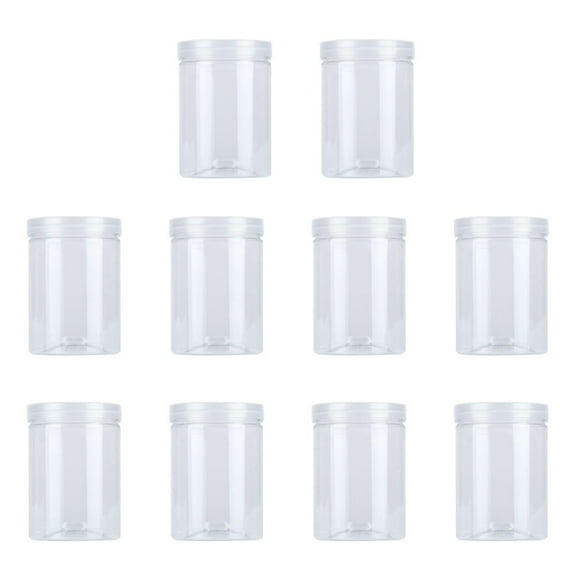 OHOIOLLA 10Pcs Elegant Plastic Canister for Biscuit Jars Travel Friendly with Sealed Storage Container