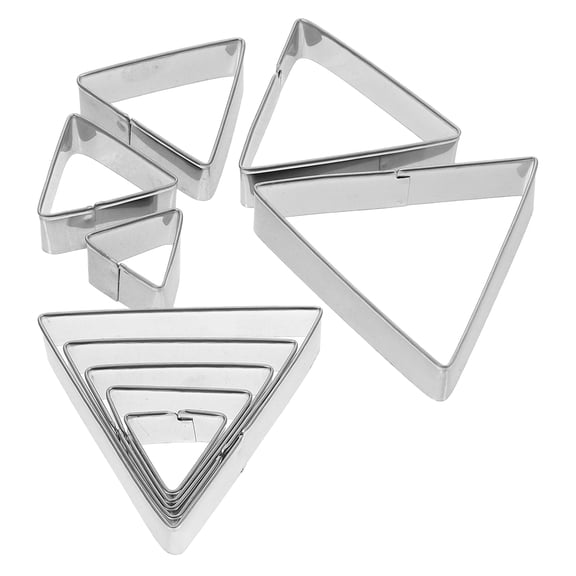 OHOIOLLA Stainless Steel Triangle Biscuit Mold Kitchen Baking 10 Pack