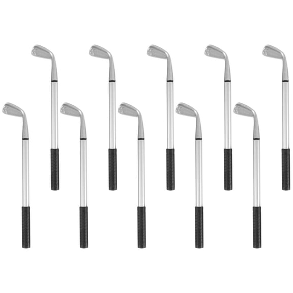 OHOIOLLA 10Pcs Desk Ballpoint Pen Set Multi Color Golf Club Design for Office and Writing Supplies