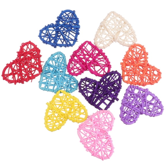 OHOIOLLA 10pcs Colorful Rattan Balls Assorted Color Vine Weaving Crafts for Parties