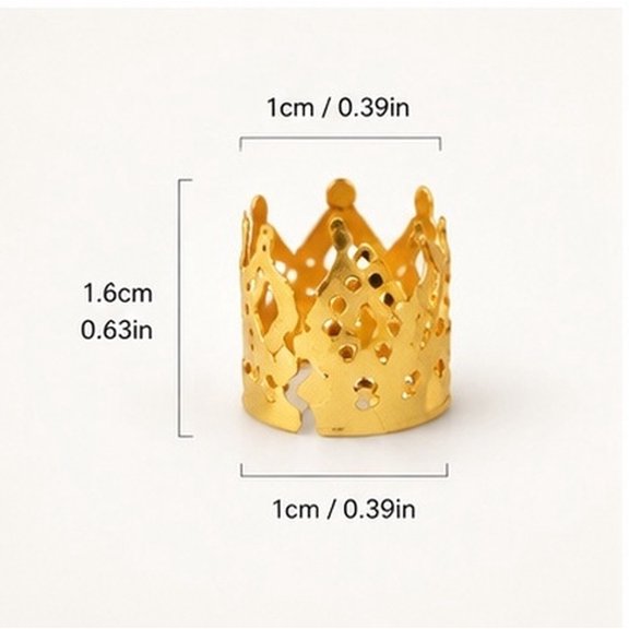 OHOIOLLA 140Pcs Metal Hollow Dreadlock Rings Hair Accessory for Decorative Hair Braids
