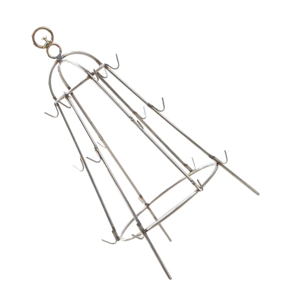 OHOIOLLA Bbq Grill Rack Hanging Grilling Tower Shaped Simple Design Outdoor Cooking Equipment 1Pack