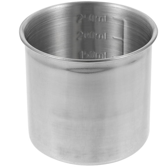OHOIOLLA 1Pack Cups for Kitchen Stainless Steel for Baking and Cooking Silver 7.50X7.50X7.00CM
