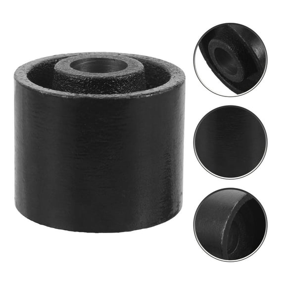 OHOIOLLA 1Pack Jack Roller Steel Black Round for Mechanics 2.4x2.4x2In