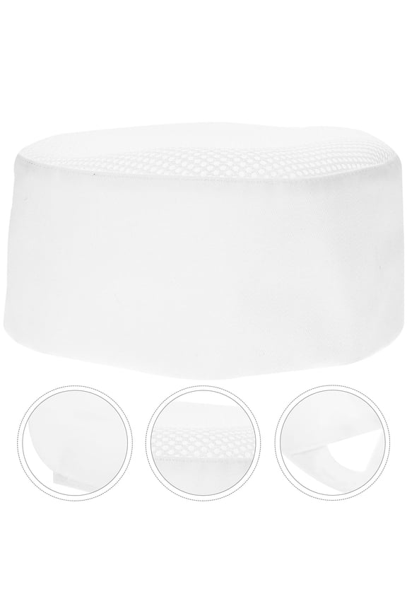 Reusable White Chef Hat Perfect for Cooking and Serving in Restaurant Or Bakery